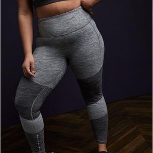 Super Soft Performance Jersey Full Length Seam Detail Active Legging